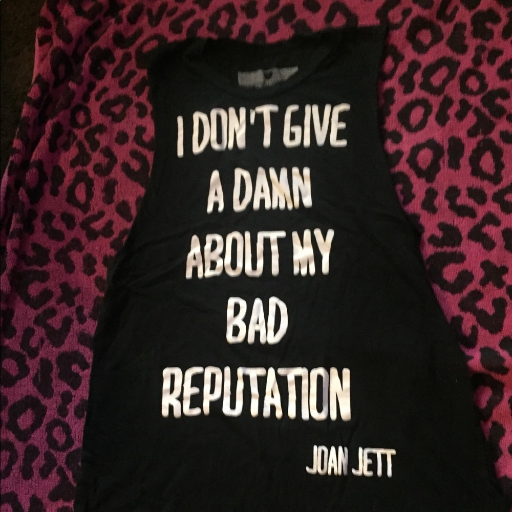 Joan Jett  muscle tee hot topic punk goth pride